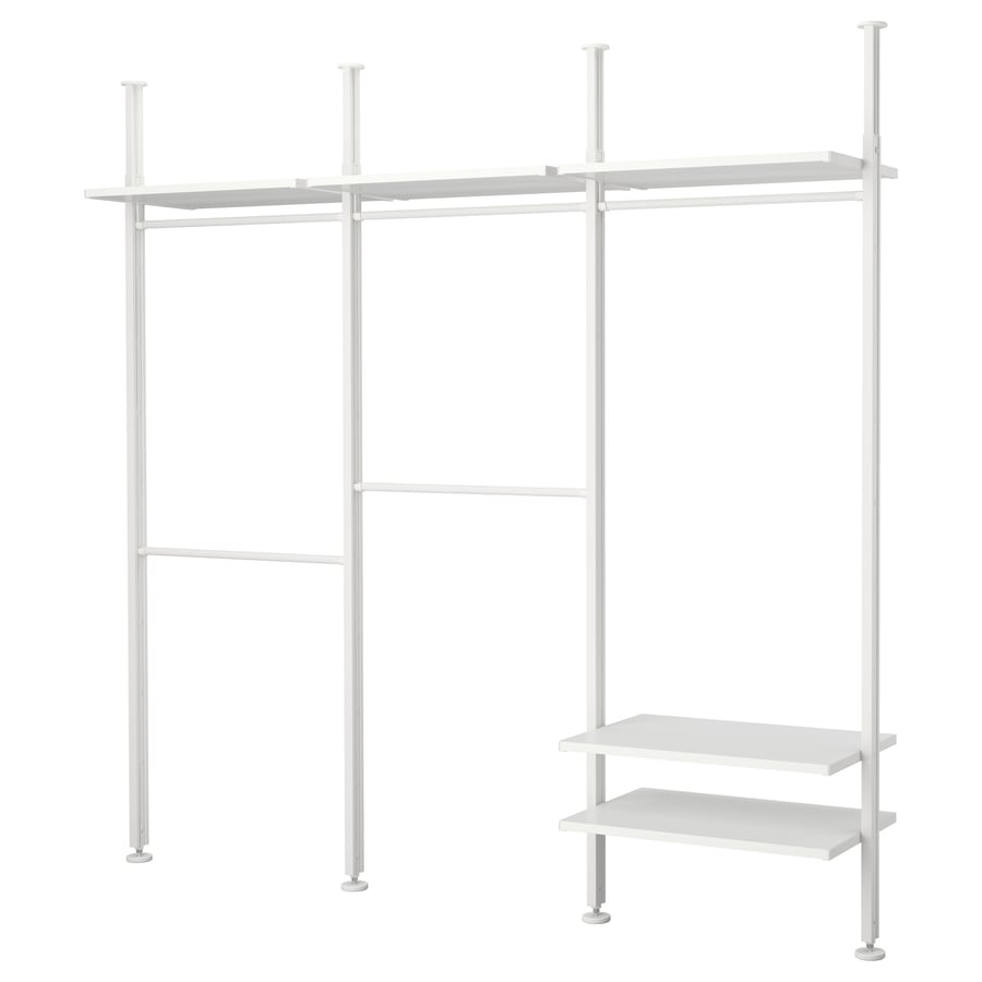 ELVARLI 3 sektsioon, valge, 258x51x222-350 cm