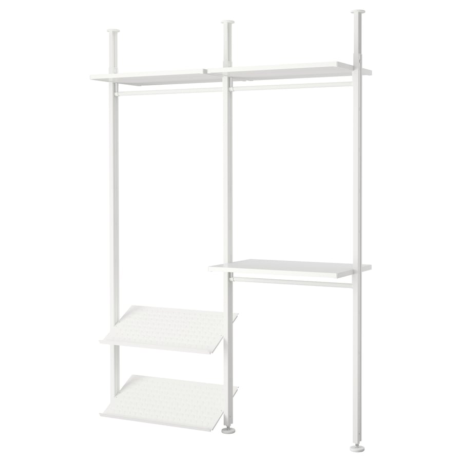 ELVARLI 2 osa, valge, 175x51x222-350 cm