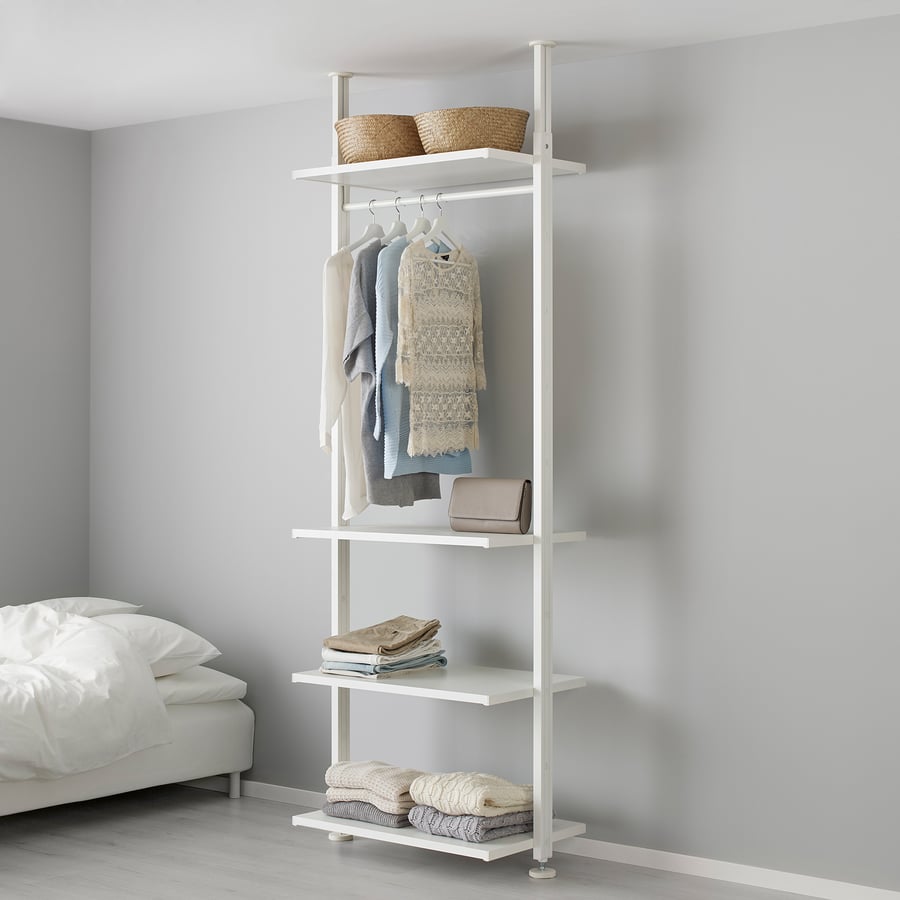 ELVARLI 1 sektsioon, valge, 92x51x222-350 cm