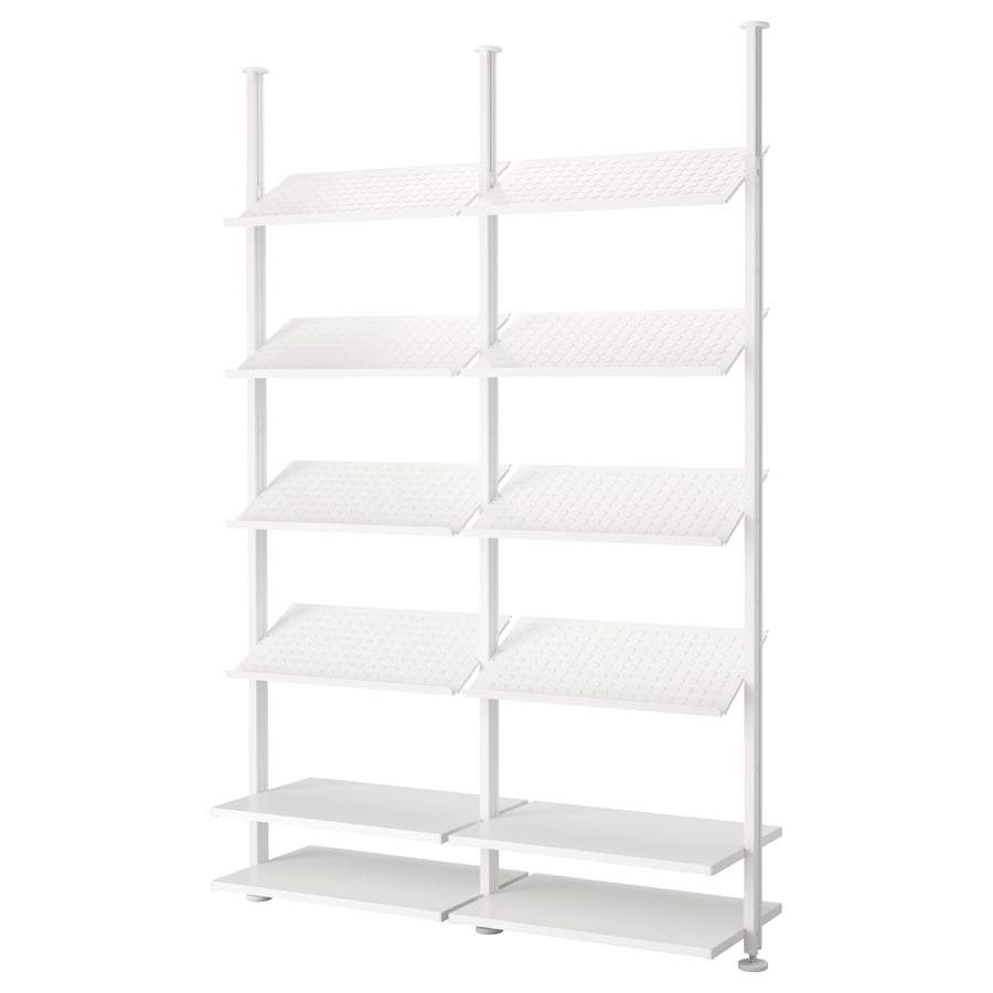 ELVARLI 2 osa, valge, 175x51x222-350 cm