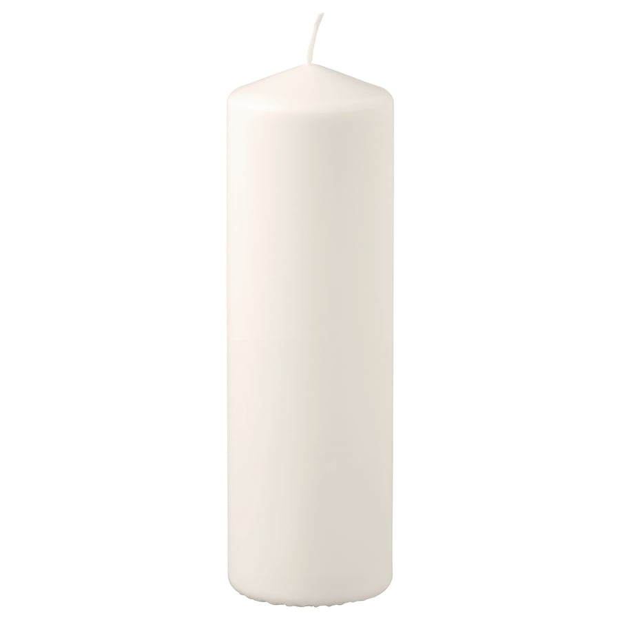 FENOMEN svece bez aromāta, smilškrāsā, 23 cm90 st.