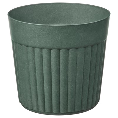 FRÄKENVÄXT Puķupods, lietošanai telpās vai ārā/piesātināti zaļā krāsā, 24 cm