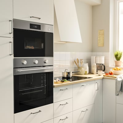 FRILLESBO Iebūvējamā mikroviļņu krāsns, IKEA 300 nerūsējošā tērauda krāsa