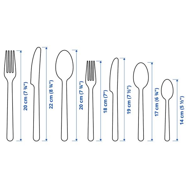Ilustrācija ar produkta mērījumiem: IKEA 365+.