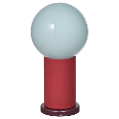 IKEA PS 2026 Pārnēsājama LED lampa, darbojas ar baterijām regulējama gaismas intensitāte/sarkanā krāsā gaiši zilā krāsā, 22 cm