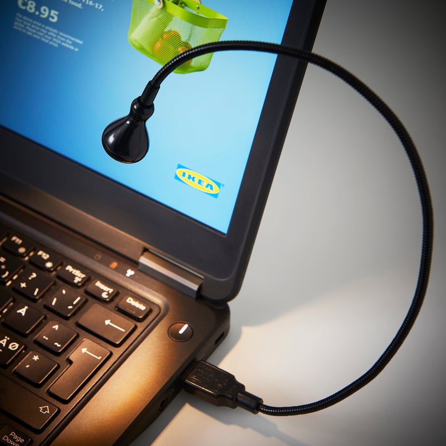 JANSJÖ LED USB lamp, must