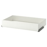 Ikea KOMPLEMENT balta garderobes atvilktne, taisnstūrveida, minimālisma dizains.