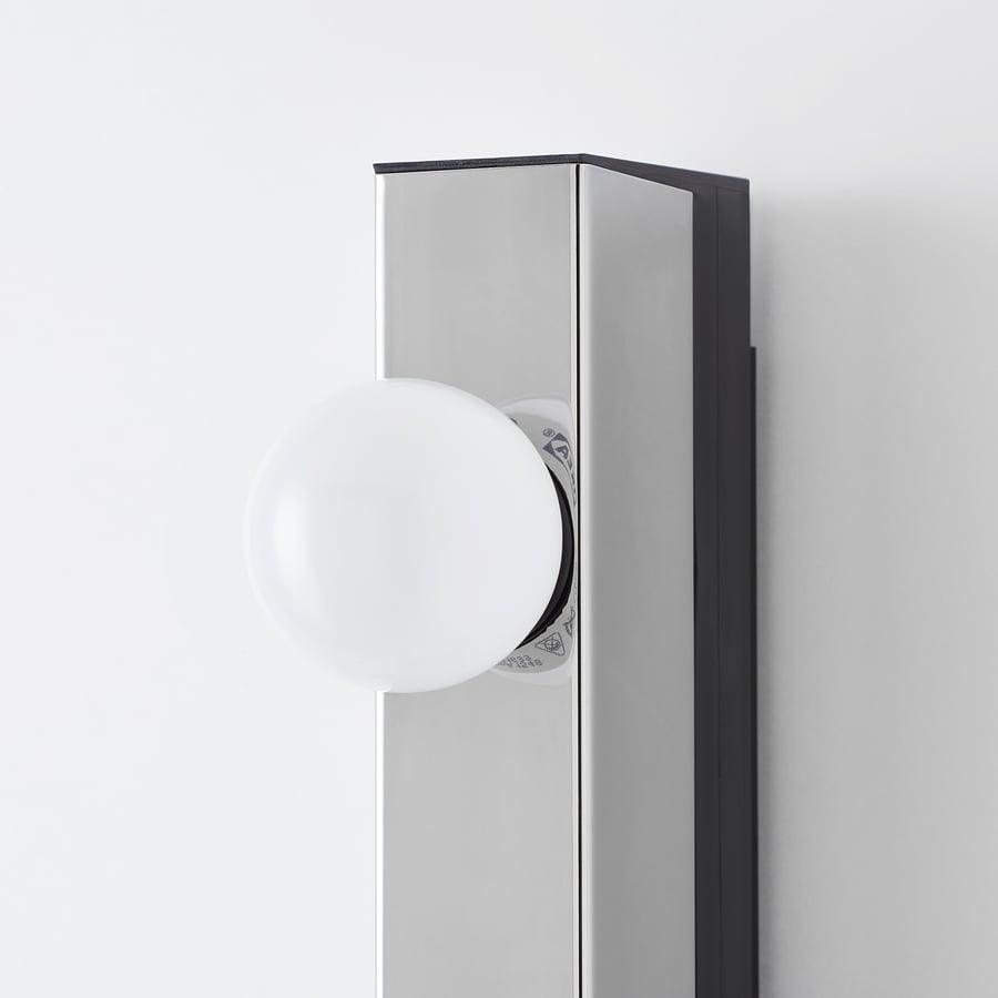 MUSIK sienas lampa, hromēts