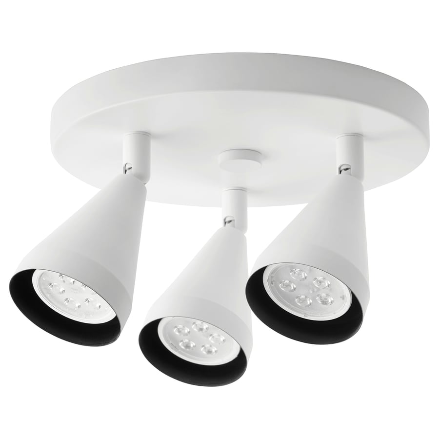 NÄVLINGE  laelamp 3 valgustiga, valge  