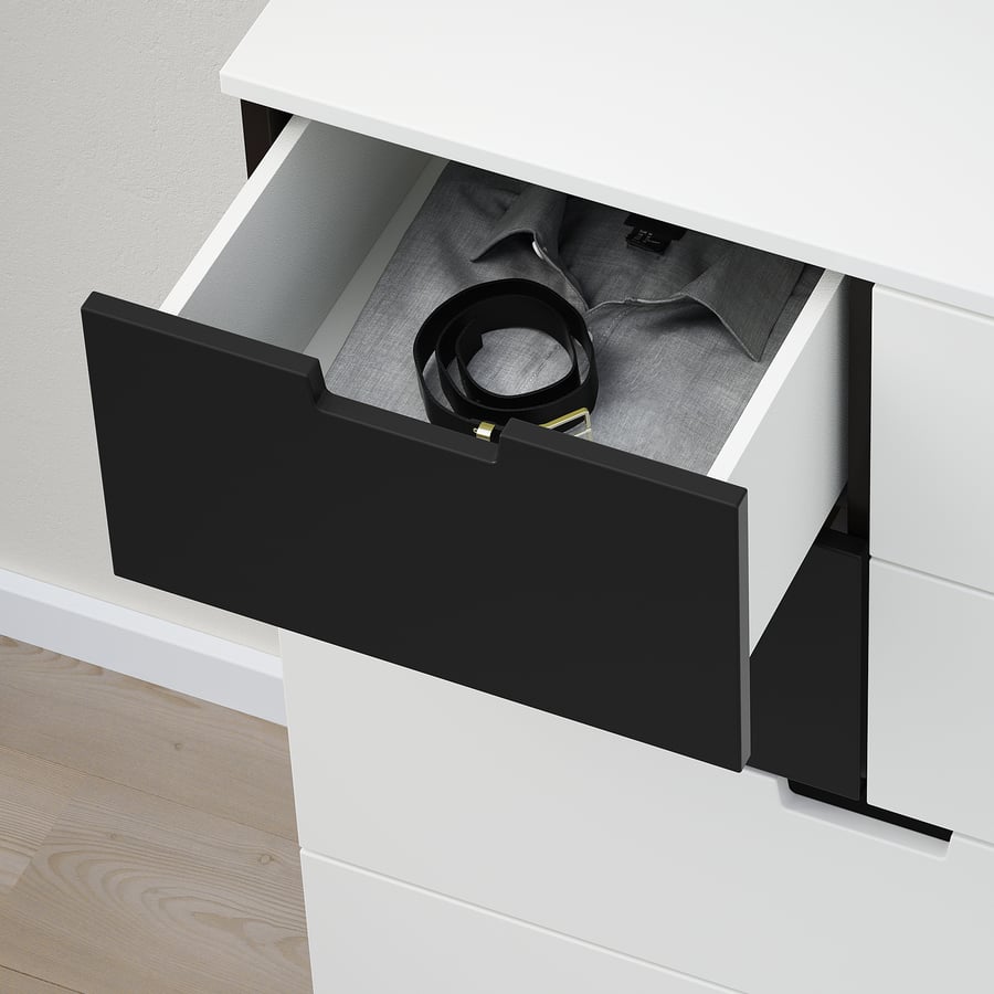 NORDLI Kummut 7 sahtlitega, valge,antratsiit (80x122 cm) NORDLI Kummut 7 sahtlitega, valge,antratsiit (80x122 cm)