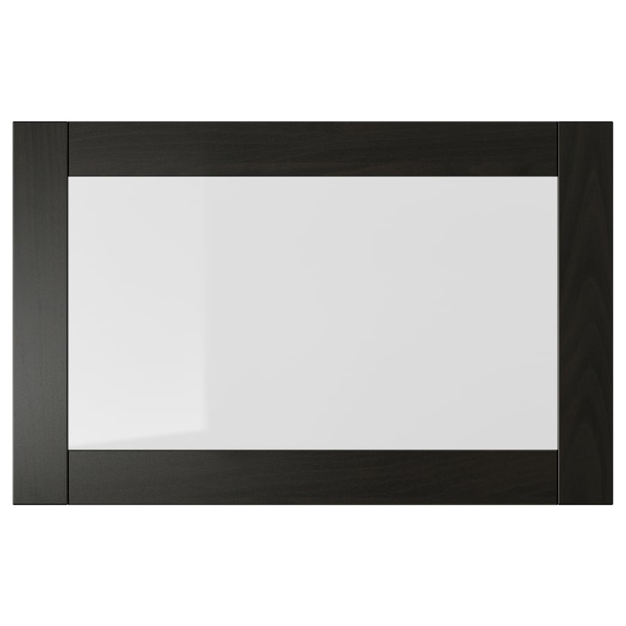 SINDVIK Uks 60x38 cm, must pruun klaas