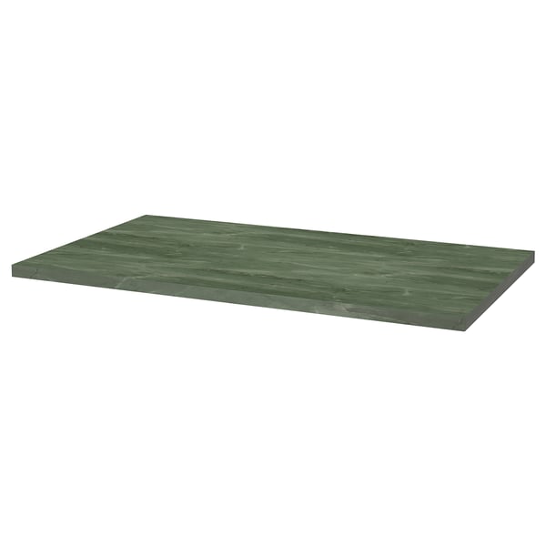SKÅLSTA Galda virsma, tumši pelēka-zaļa marmora imitācija, 140x80 cm