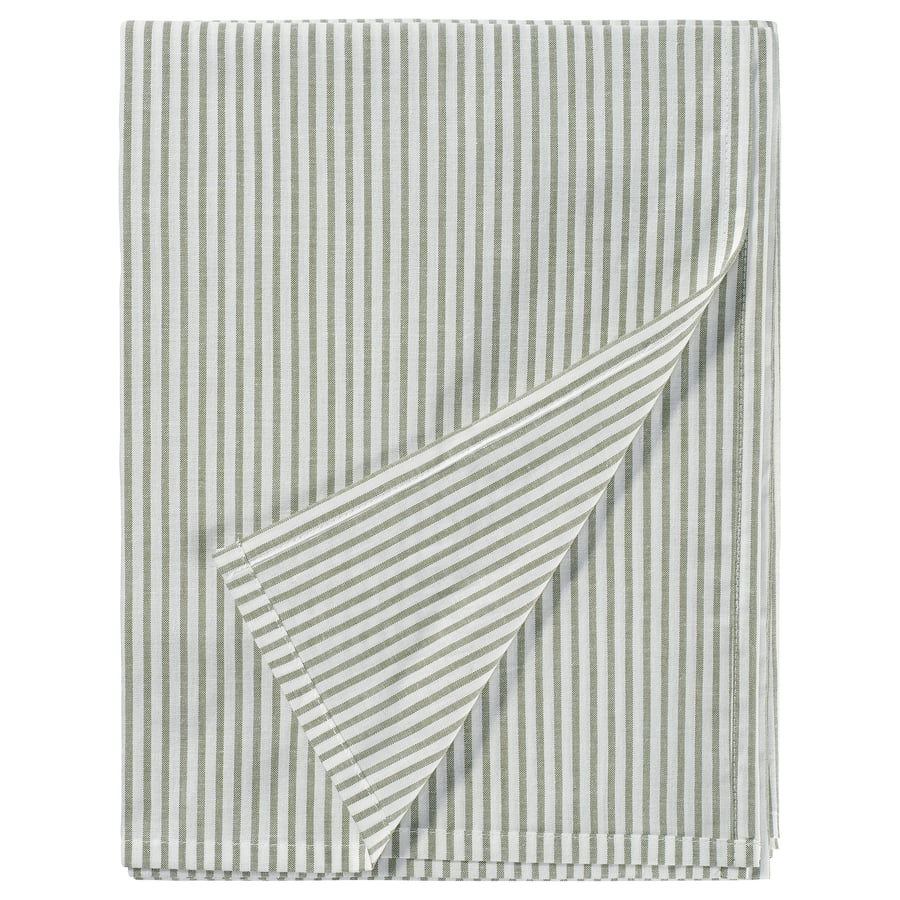 SOLFIBBLA lina, valge roheline/triip, 150x260 cm
