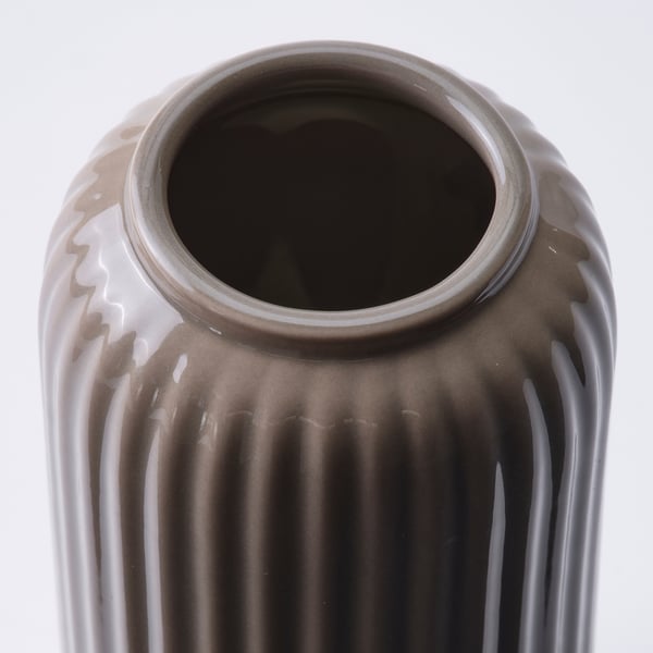 STILREN Vāze, tumši pelēka/smilškrāsā, 12 cm