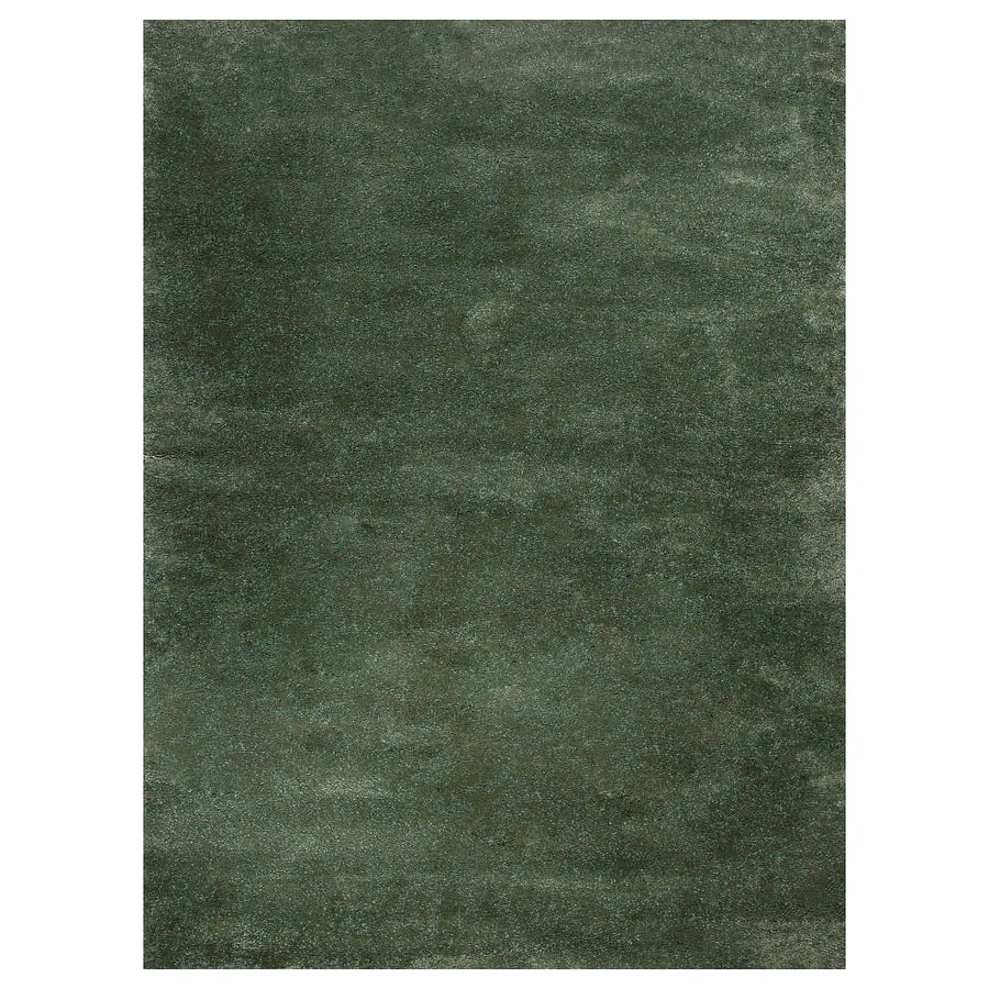STOENSE paklājs ar īsām plūksnām, zaļā krāsā, 170x240 cm