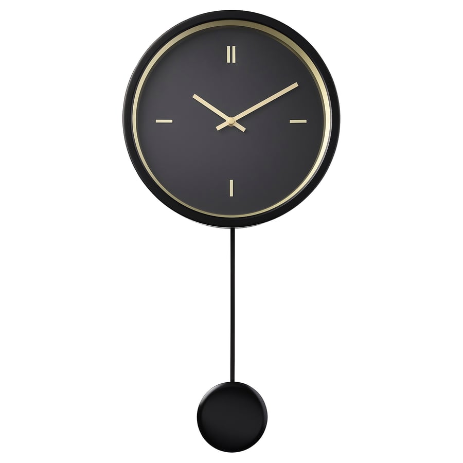 STURSK  sienas pulkstenis, 26 cm, zemsprieguma/melnā krāsā  