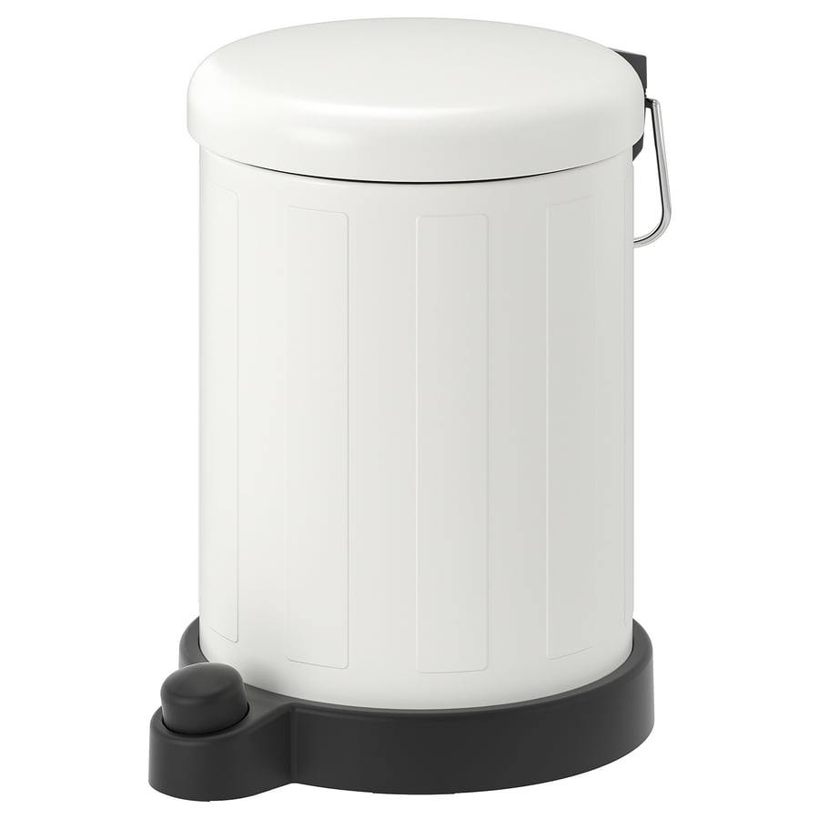 TOFTAN atkritumu tvertne, baltā krāsā, 4 l