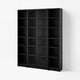 BILLY / OXBERG Стеллаж комбинация/стекл дверцы
