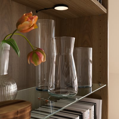 BILLY Полка дополнительная, стекло, 36x26 см
