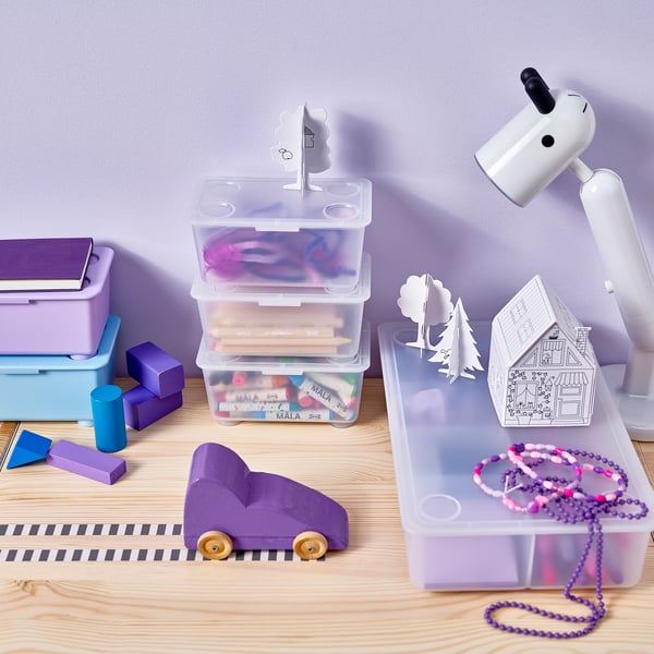 GLIS Контейнер с крышкой, прозрачный, 17x10 см