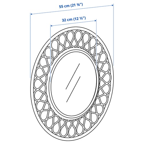 Иллюстрация с размерами для товара: GRINSBOL.