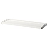 Белый выдвижной лоток ikea KOMPLEMENT для организации предметов гардероба.