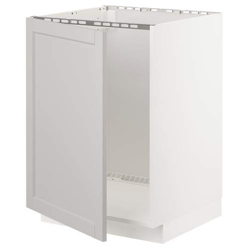 Белый кухонный шкаф ikea METOD, прямоугольной формы, современный дизайн.