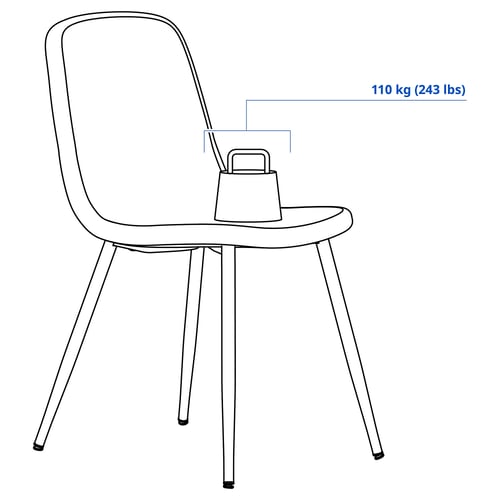 NORDMANSSKÄR Стул, чёрный/Бумстад черный