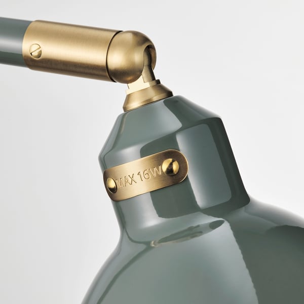 Регулируемая лампа из зеленого стекла, 16 Вт