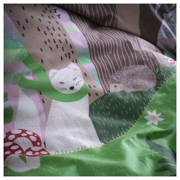 SKOGSDUVA СКОГСДУВА Пододеяльник и наволочка