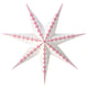 STRÅLA Абажур, бумага звезда/белый красный, 70 см