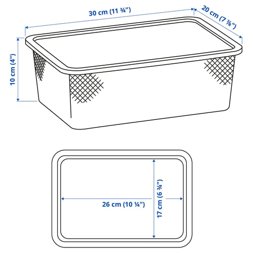 Иллюстрация с размерами для товара: TROFAST.