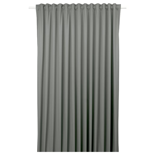 BENGTA ستارة عاتمة، 1 طول, أخضر فاتح/مع شريط ستارة, 210x300 سم