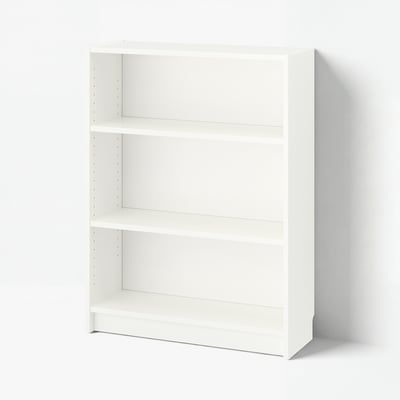 BILLY مكتبة, أبيض, 80x28x106 سم