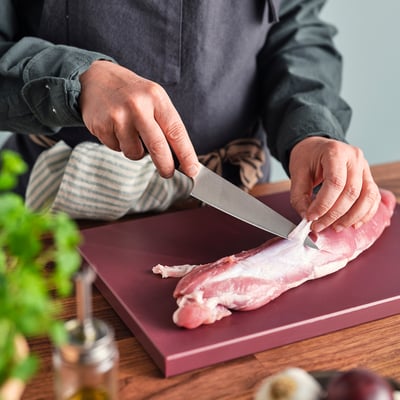 FJÄLLRÖDING سكين متعدد المهام, فولاذ دمشق./أسود, 14 سم