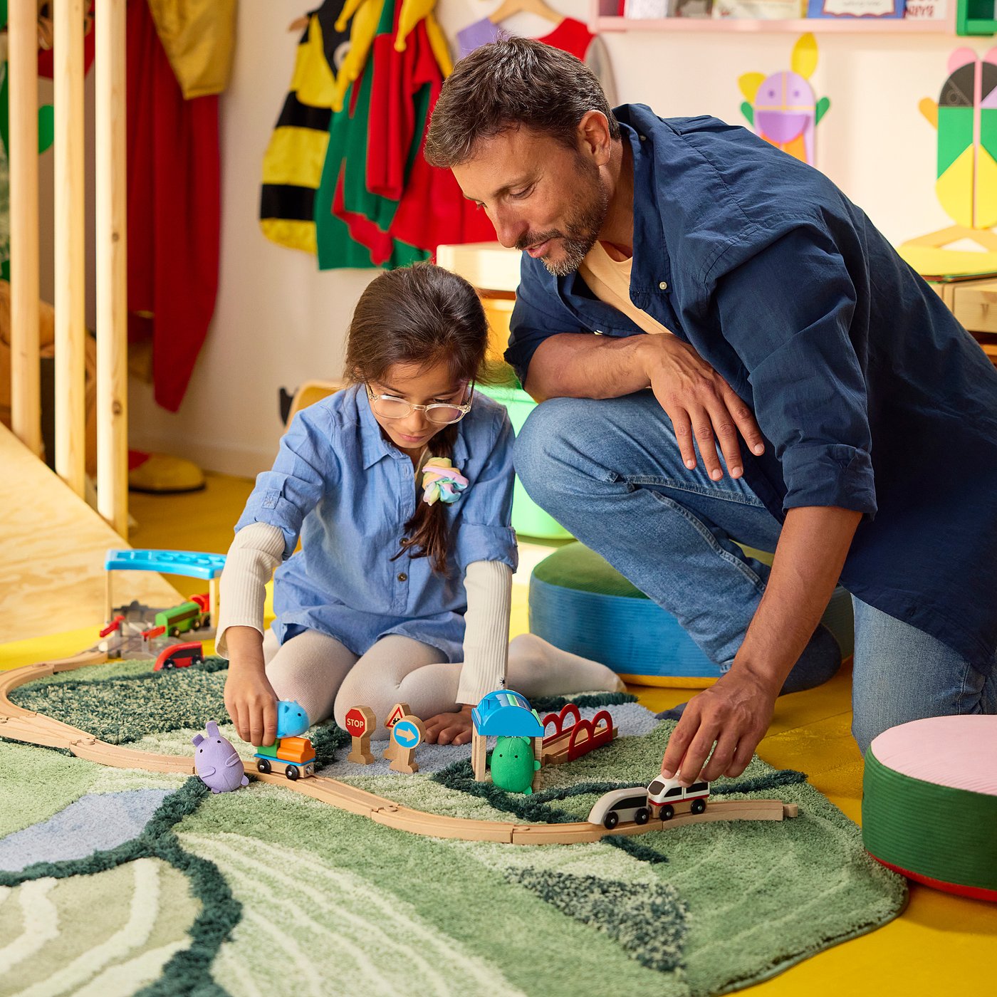 GREJSIMOJS لعبة ناعمة، طقم من 3., قطة أرنب/دب متعدد الالوان