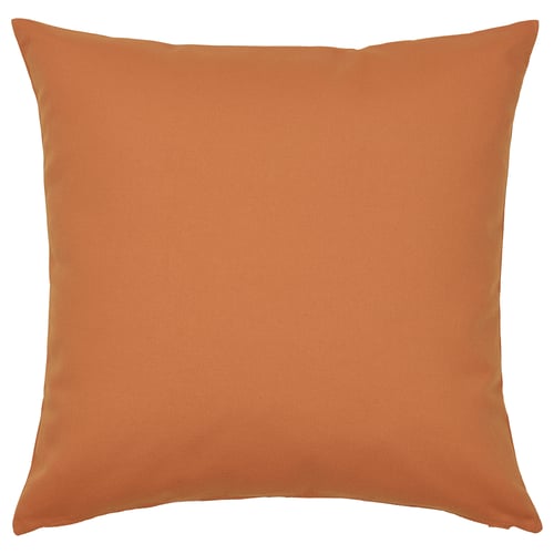 HJÄRTERÖ غطاء وسادة, برتقالي ساطع خارجي/داخل المنزل, 50x50 سم