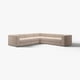 JÄTTEBO وحدة كنبة زاوية، ٦ مقاعد, Samsala رمادي-بيج