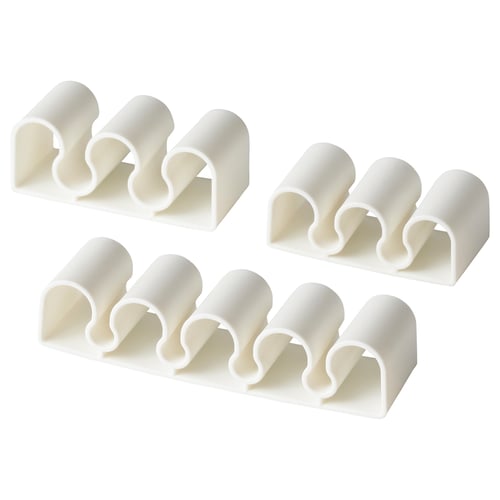 KALKSTUFF حامل أسلاك، طقم من ٣ قطع, أبيض