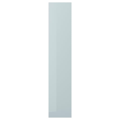 KALLARP باب, لامع رمادي فاتح-أزرق, 40x200 سم