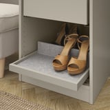 KOMPLEMENT صينية سحب مع رف أحذية, رمادي-بيج/رمادي فاتح, ‎50x58 سم‏