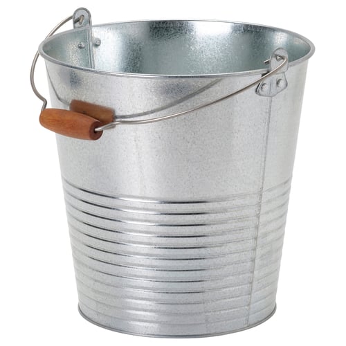 KORKGRAN سطل/آنية نبات, داخلي/خارجي/مجلفن, 10 ل