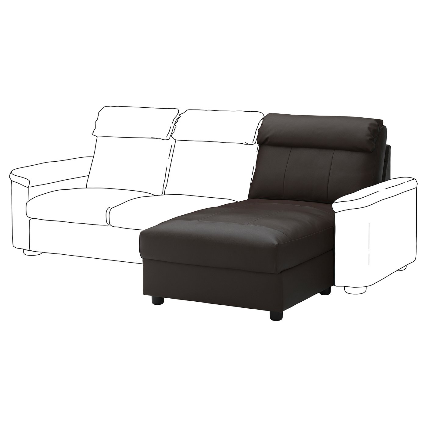 LIDHULT قسم كرسي إسترخاء طويل. IKEA