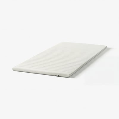 NÄSFJÄLLET لبادة مرتبة, أبيض, ‎90x200 سم‏
