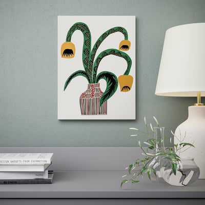 PJÄTTERYD صورة, طبيعة صامتة مع زهور التوليب, 30x40 سم