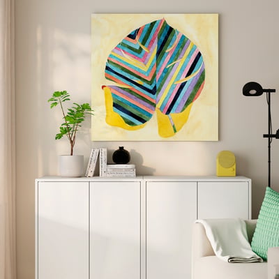PJÄTTERYD صورة, ورقة مخططة, ‎90x90 سم‏