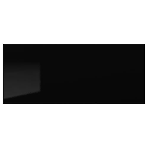 SELSVIKEN واجهة دُرج, لامع أسود, 60x26 سم