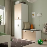 SMÅSTAD دولاب ملابس مع وحدة تُسحب للخارج