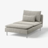 SÖDERHAMN غطاء أريكة طويلة, Viarp بيج/بنّي