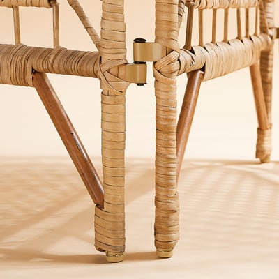 TOLKNING مقسم غرفة, صناعة يدوية خيزران, ‎150x170 سم‏